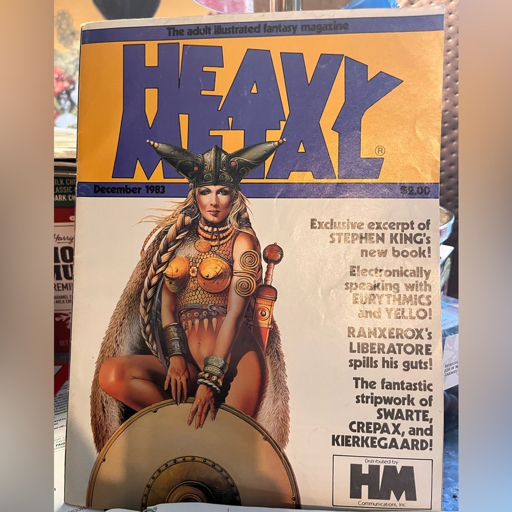 Heavy Metal December 1983  illustrated fantasy magazine